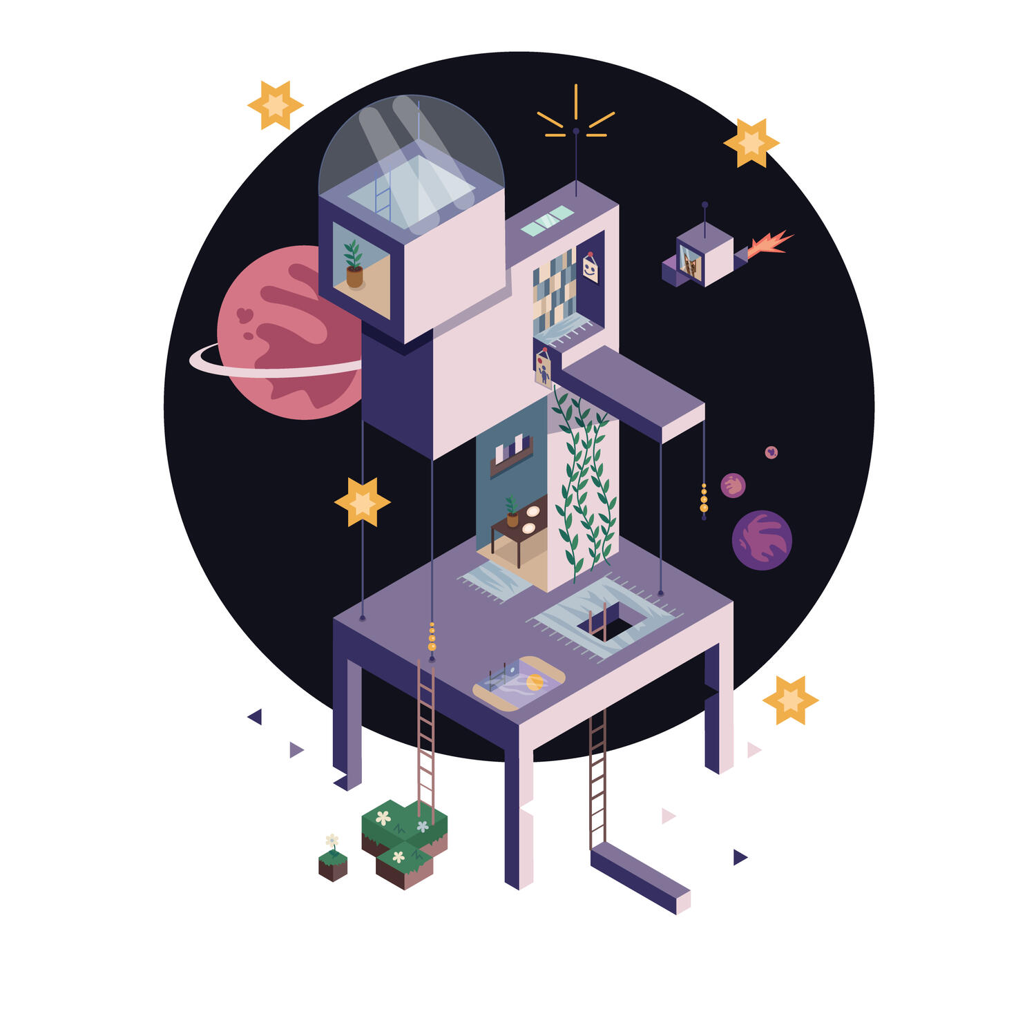 Space Utopia - Illustration