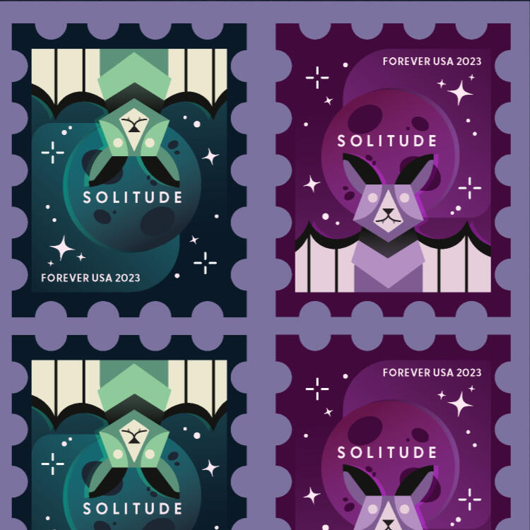 Bat Stamps - Illustration